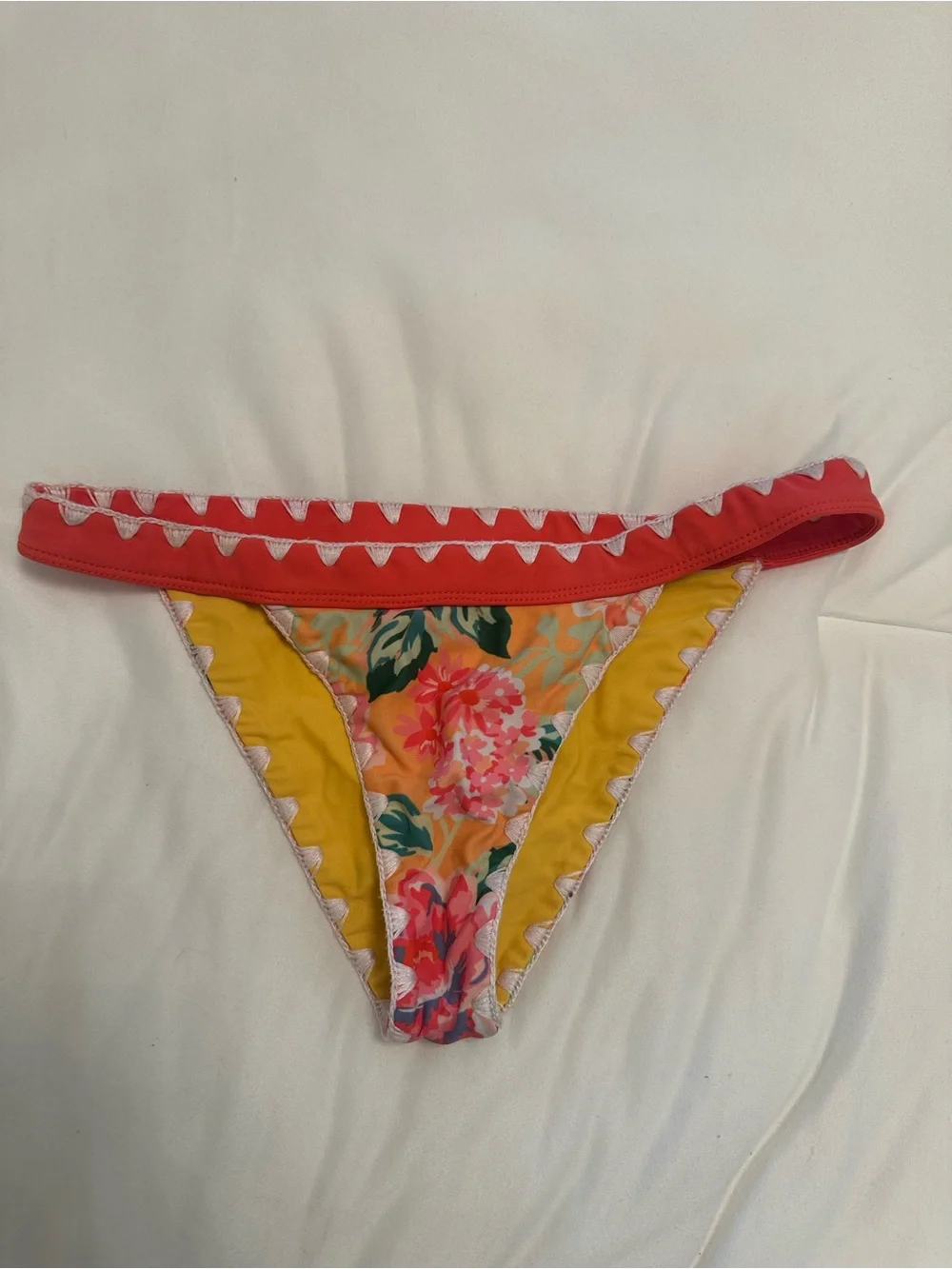 Lovers and Friends Adrift Bikini Bottom in Tangerine Floral - Picture 5 of 7